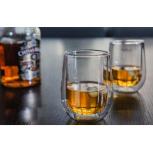 Handgemachte Doppelwand Whisky-Glas-Wasser-Becher für Großhändler